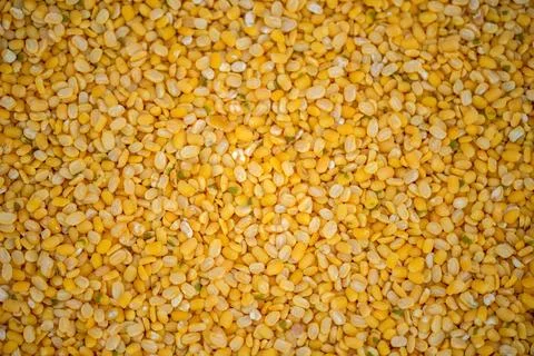 The pile of Gram pulses, Split Chickpeas, and Lentil Pulses. Stock Photos