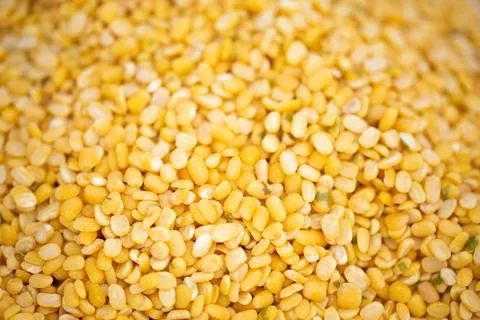 The pile of Gram pulses, Split Chickpeas, and Lentil Pulses. Foto stock