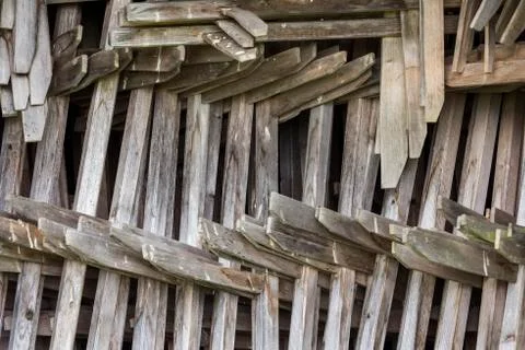 Pile of Hay Stakes Stock Photos