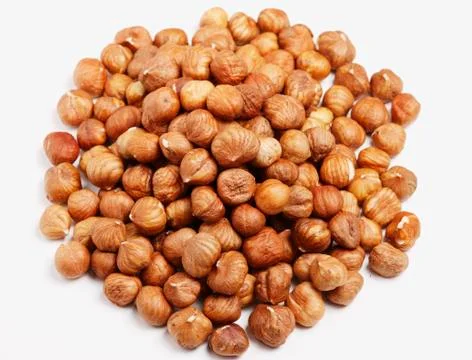 Pile of hazelnuts Stock Photos