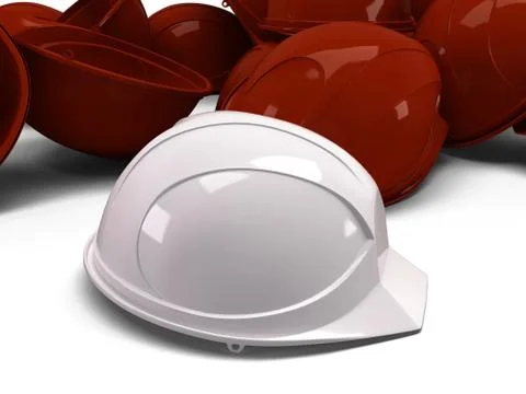 Pile of helmets Stock Illustration