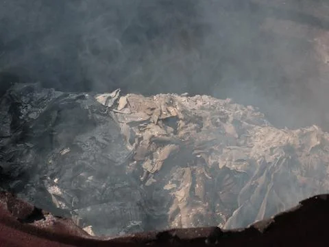 A pile of hot ashes Stock Photos