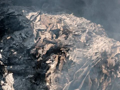 A pile of hot ashes Stock Photos