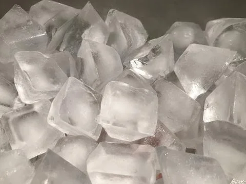 Pile of ice cube boxes that are usually used for drinks such as juice and coffee 库存照片