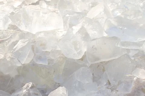 Pile of ice on a river Stock Photos