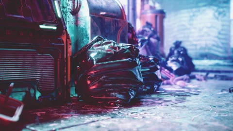 Pile of Junk by Building Stock Footage 287960671