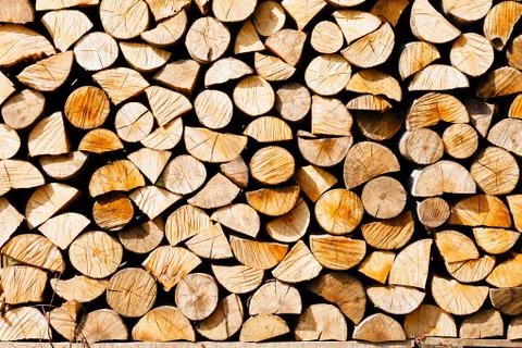 Pile of logs Stock Photos