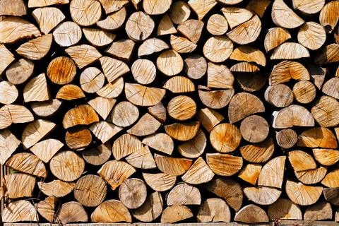 Pile of logs Stock Photos