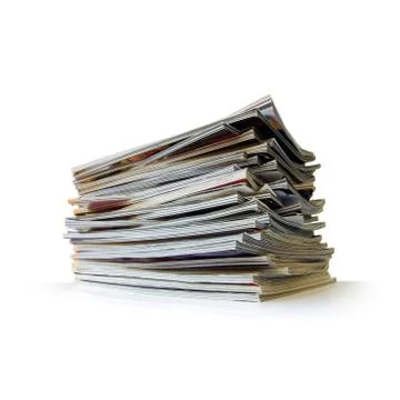 Pile of Magazines Stock Photos