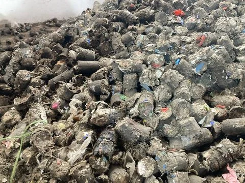 Pile of medium sized RDF pellets Stock Photos