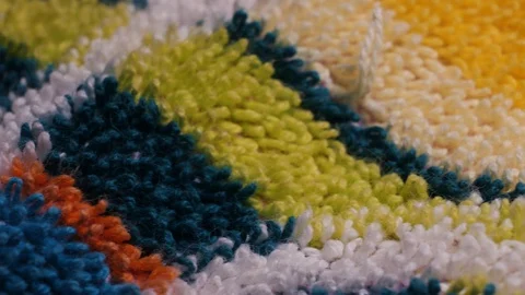 Pile microfiber in macro of different colors, 4k Stock Footage 127856257