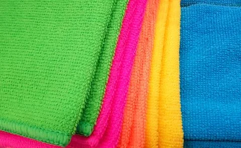 Pile of Multicolored Cloths Stock Photos