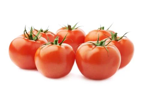 Pile of multiple tomatoes isolated Stock Photos