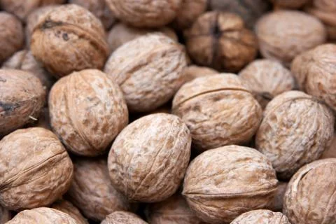 Pile of nuts Stock-Fotos