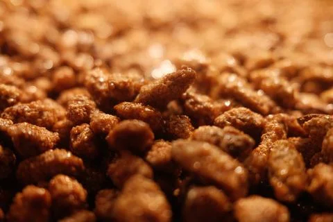 A pile of nuts is shown in a close up Stock Photos