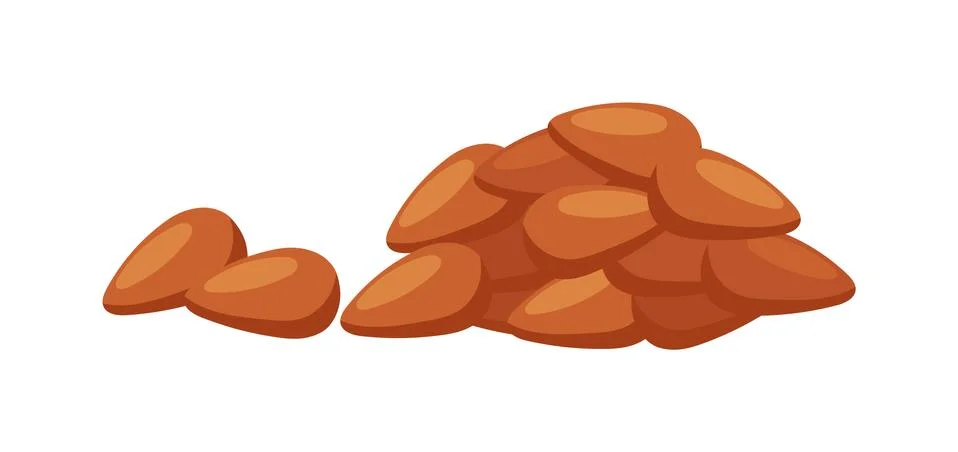 Pile of nuts vector illustration Stock Illustration
