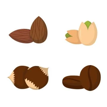 Pile of nuts vector illustration Stock Illustration