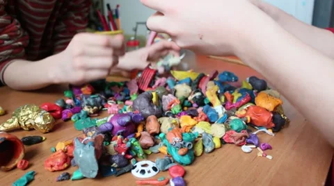 Pile of old clay. Vídeo Stock 46953230