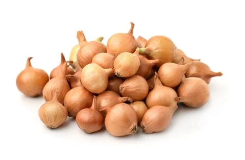 Pile of onion sets Stock Photos