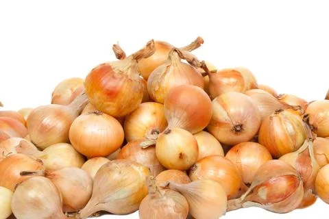 Pile of onions Stock Photos