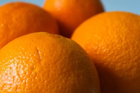 Pile of Oranges Macro Background Stock Photos