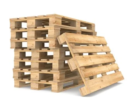 Pile of Pallets Illustrazione stock