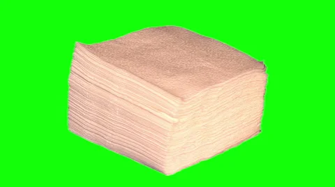 Pile of paper napkins Stock Footage 48153374