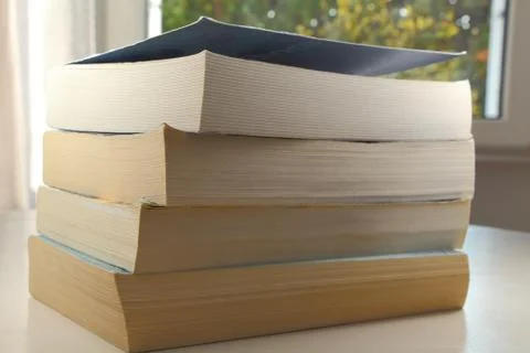 Pile of paperbacks Stock Photos