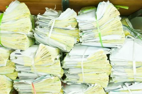 Pile of papers Stock-Fotos