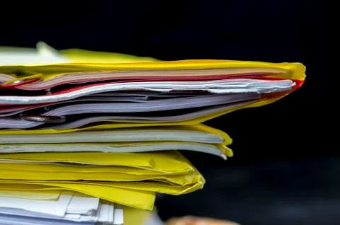 Pile of paperwork Stock Photos