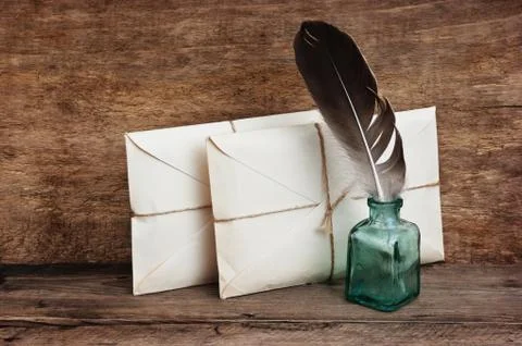 Pile parcel wrapped Stock Photos