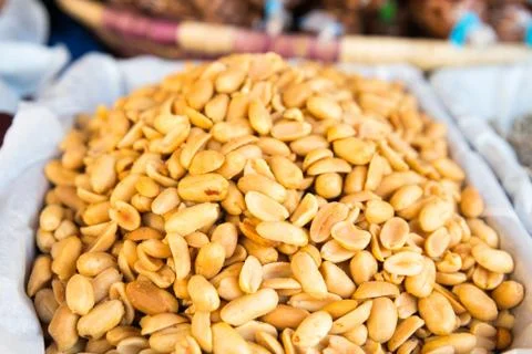 Pile of peanuts Foto stock