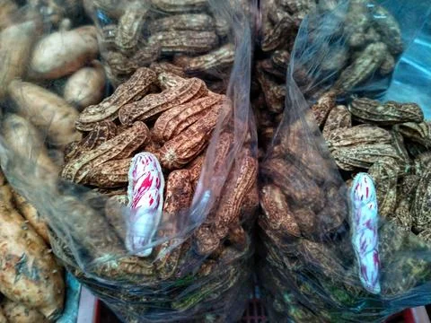 Pile of peanuts Foto stock