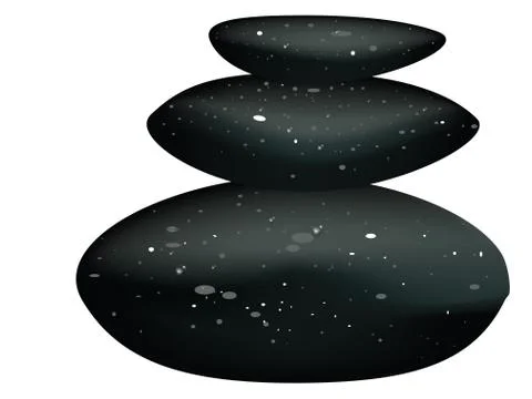 Pile of pebble Stock Illustration