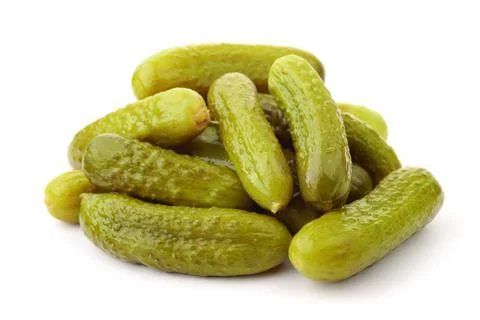 Pile of pickled cucumbers Stock Photos