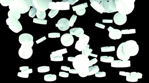 Pile of pills Video stock 8521588