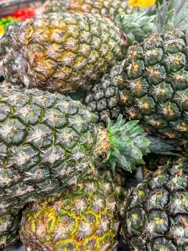A pile of pineapples Stock Photos