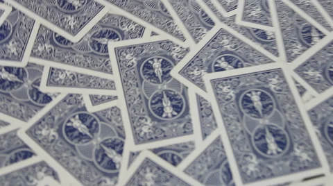 Pile of Playing Cards Video stock 52945805