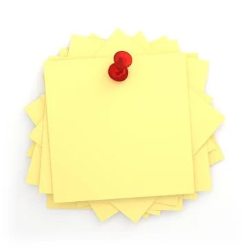 Pile Of Post-it Stock Illustration