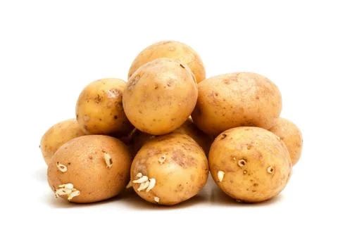 Pile of potatoes Stock Photos