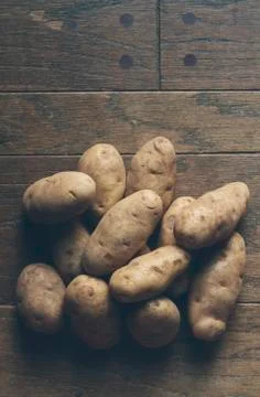 Pile of potatoes Stock Photos