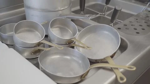 Pile of pots and pans. Stock Footage 276606501