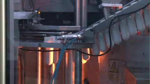 A pile of preforms for making plastic bottles. Video stock 313225249