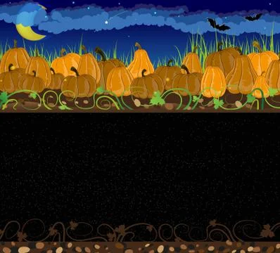 Pile of pumpkins Stock Illustration