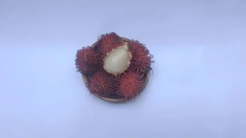 Pile of Rambutan Fruit Stock Footage 301675454