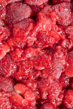 Pile of raspberries Stock Photos