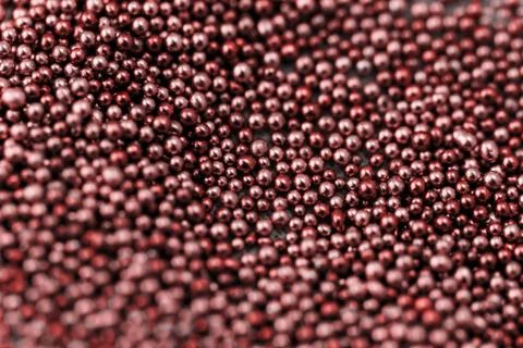 Pile red balls Foto stock