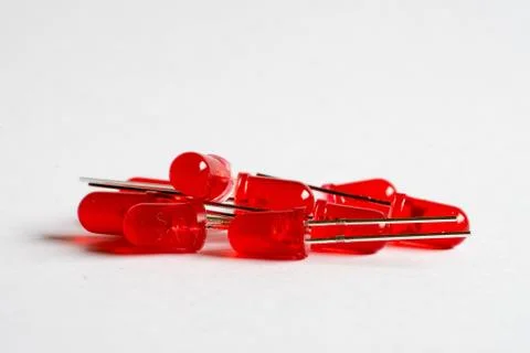 Pile of red LEDs Stock Photos