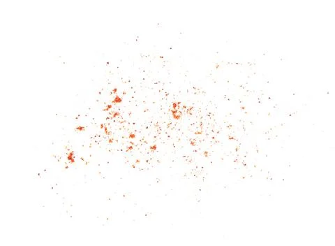 Pile of red paprika powder isolated on white background Stock Photos