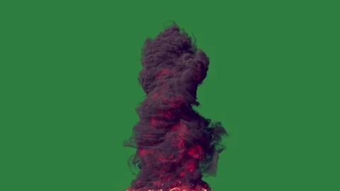 Pile Rising On Chroma Key For Compositing Stock Footage 338015653